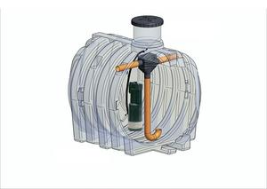 ELCU-3000l KOMPLET Plastová nádoba na na využitie dažďovej vody      IVAR CS